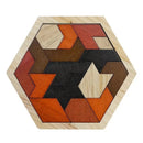Quebra-Cabeça Hexagonal Montessori de Madeira | Brinquedo Autismo
