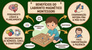 Labirinto Magnético Montessori | Raciocínio & Coordenação – Brinquedo Autismo