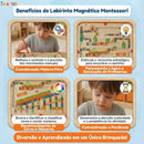 Labirinto Magnético Montessori | Raciocínio & Coordenação – Brinquedo Autismo