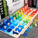 Kit Montessori Madeira: Pescaria, Números e Formas | Brinquedo Autismo