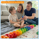 Kit Pedagógico de Encaixar: Parafusos e Porcas Coloridos (20 Peças) | Brinquedo Autismo