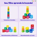 Kit Educativo de Empilhar – Brinquedo de Coordenação Motora | Brinquedo Autismo
