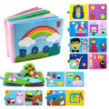 Livro de Pano Educativo Sensorial | Brinquedo Infantil – Brinquedo Autismo