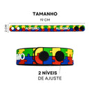 Kit Identificação Autismo Tea: Cordão + Pulseira Silicone + Chaveiro + Crachá Rígido