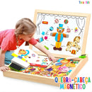 Caixa Quebra Cabeça Magnético Animais - Brinquedo Autismo